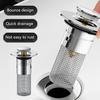 Oxinome Popup Drain for Bathroom Sink,Kouglh Drains Plug Filter,Timnamy Universal Stainless Steel Strainer for Bathroom Sink Kitchen Shower (2pcs)