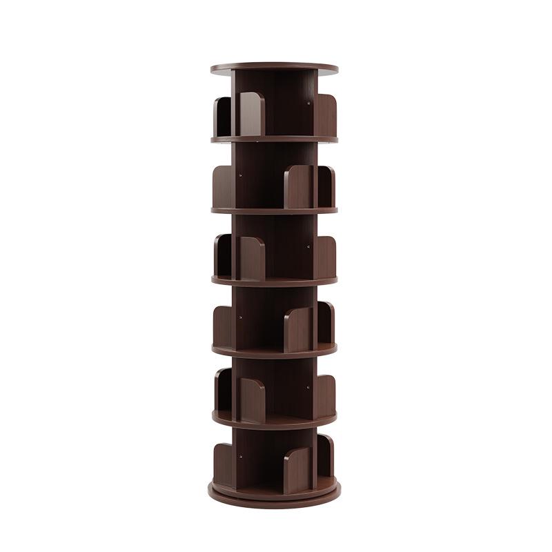 Solid Wood Rotating Bookshelf and Toy Storage for Kids