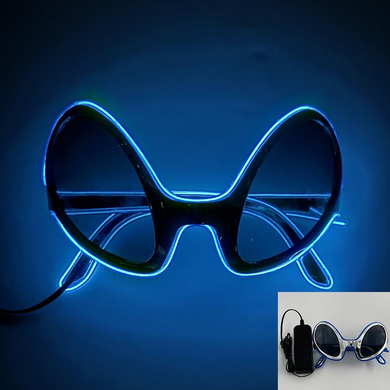 Hot Sale Luminous Neon Glasses With Lights LED Eyeglasses Bar Rave Parties Props Glowing Glasses Festival Club Supplies