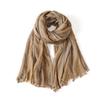Fashion Striped Cotton Linen Scarf for Men
