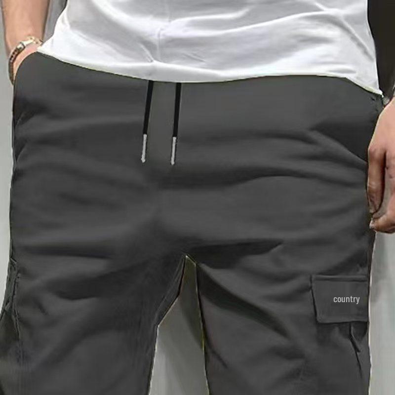 Men's Cross-Border Summer Cargo Shorts - American & European Size, Beach & Five-Point Style, Korean Design