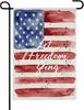 Let Freedom Ring Patriotic Garden Ag, Double Sided American USA Ag Memorial Day Independence Day Design 12x18 Inch, Outd