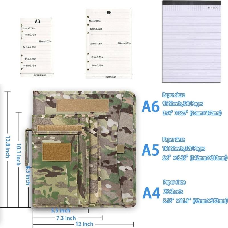 Geräumige Ledermappen mit mehreren Fächern und Taschen zur Organisation, essentielle Größe 14x11 Zoll