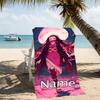Customizable personalized beach towels Demon Slayer Nezuko themed designs.Suitable for the beach, yoga, sports;ideal as beach accessories