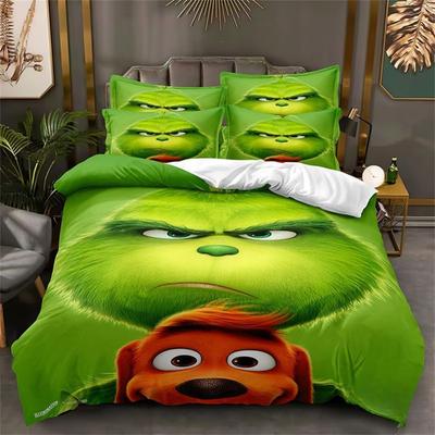 Juegos de Cama de Microfibra, Motivo de Animales de Dibujos Animados 3D, Ropa de Cama Infantil con Cremallera Decoración de Habitación Funda Nórdica para Adolescentes Adultos