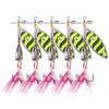 New Freshwater Lure Fly Spinning Sequin Fake Bait5PCS-9.5CM9.3GBionic Lure Bass Pike Crappie Bait