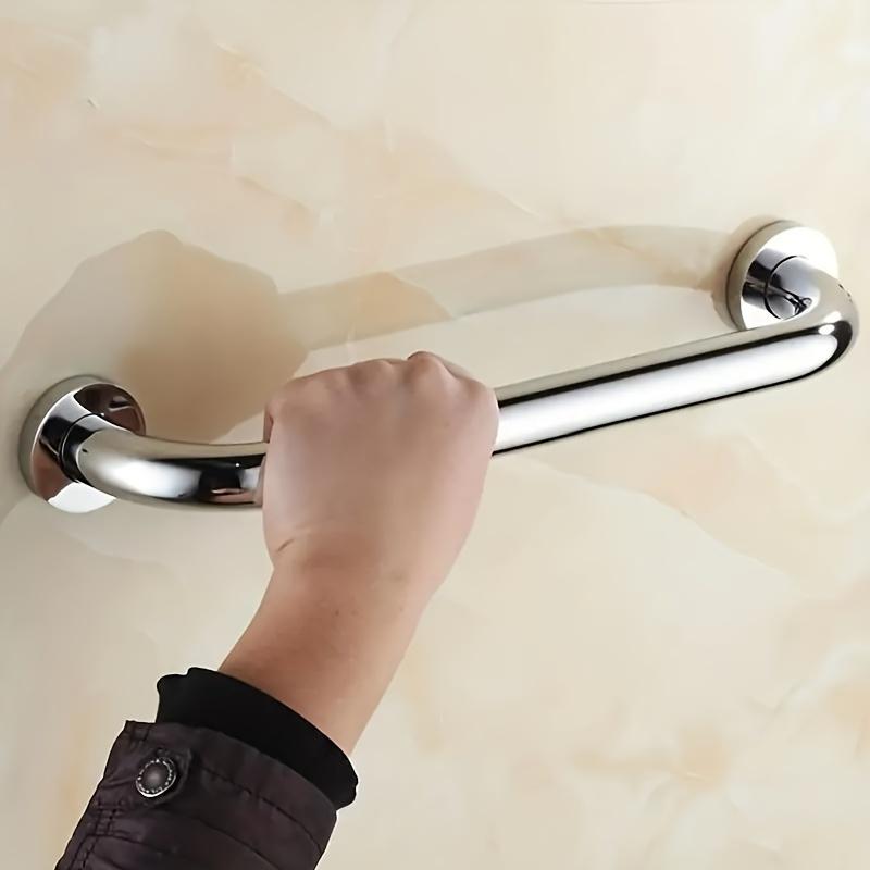 Stainless Steel Bathroom Grab Bar , Non-Slip Safety Handle for Shower, Toilet & Wall Support, Stainless Steel