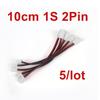 5Pcs JST-XH 1S-8S 22AWG Battery Balance Charger Silicone Wire Extension Lead 10cm Connector Adapter Plug for RC Drone Car Boat