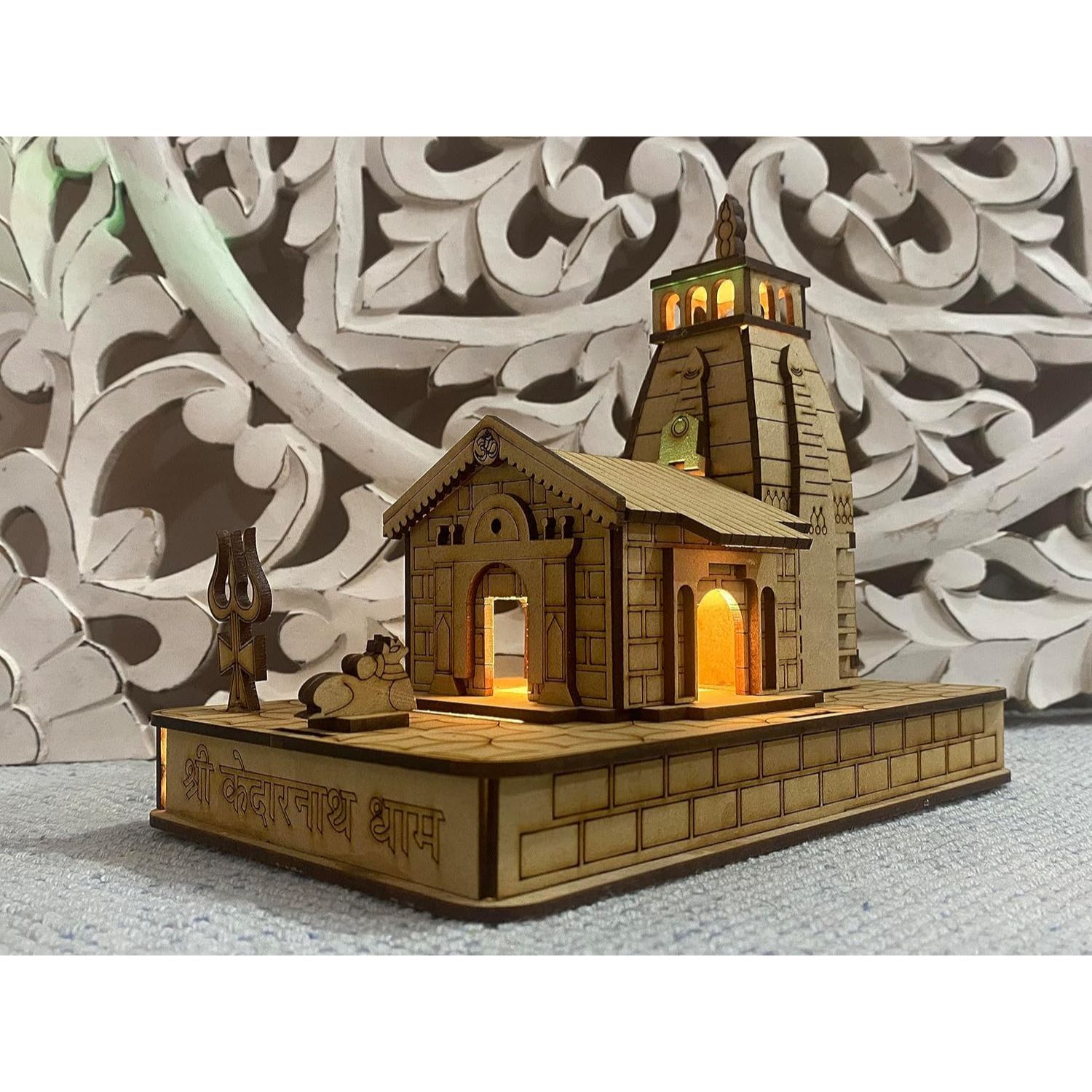 Kedarnath Dham Wooden 3D Temple with