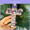 Beautiful Hand-painted Resin Cross Jesus Seven Blessings Holiday Ornament For Christmas