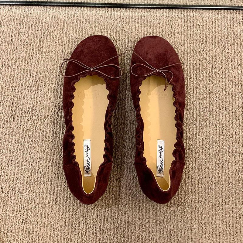 Fashion Fashion Slip On Women Flats Shallow Shoes Soft Casual Female Butterfly-Knot Footwear Round Toe Ladies Flats With Shoes