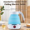 600ML Outdoor Travel Portable Foldable Electric Kettle For Household Small Intelligent Power Outage Insulation Electric Kettle