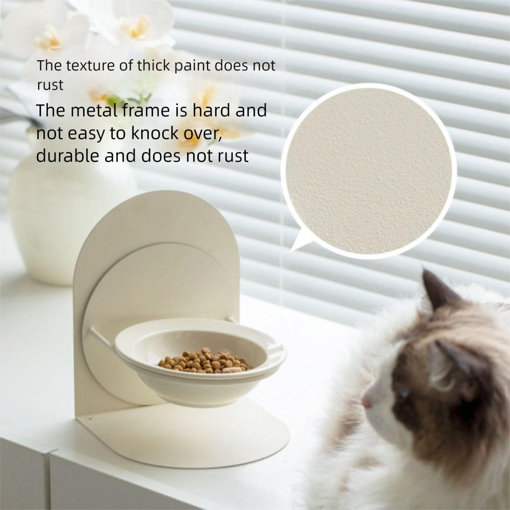 Inclined Ceramic Cat Bowl Anti Vomiting Cat Feeding Station  Kitten/Puppy/Bunny