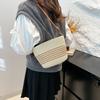 French Vintage Woven Bag For Women With Pu And Straw Material Ideal For Casual Daily Use