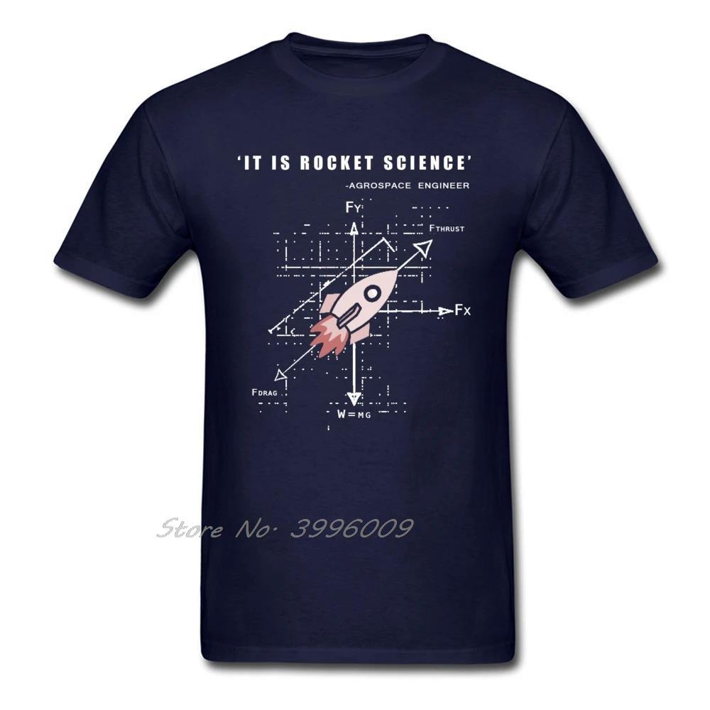To jest nauka rakietowa Inżynier Agrokosmiczny T-shirt Letnie koszulki graficzne Bawełniany oddychający T-shirt Męski luźny modny T-shirt z nadrukiem