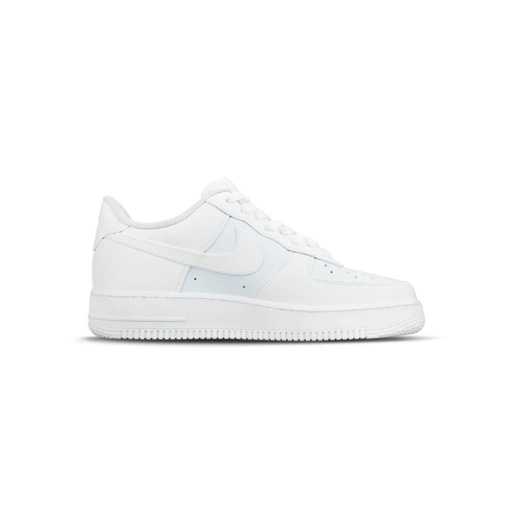 Nike Air Force 1 Abrasion Resistant Low Top Skateboard Shoes Unisex White Blue CW2288-111(Team1737)