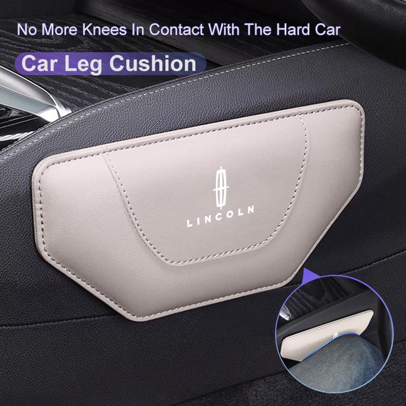 Leather Car Knee Pad Elbow Pillow Leg Cushion Hand Support Accessories For Lincoln MKZ MKX Aviator Navigator Continental Corsair UU222