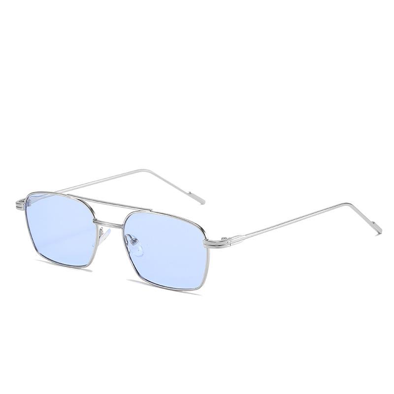 Fashion Square Sunglasses Men Women Metal Luxury Trendy Sun Glasses Retro Sun Glasses Vintage High Quality Gafas Oculos De Sol