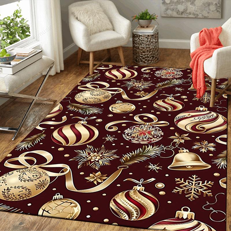 1Pc Santa Claus Chimney Rug Office Carpet Indoor Outdoor Doormat Nonslip Soft And Comfortable Living Room Christmas Halloween Gift D9188