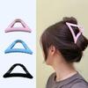 New Silicone Soft Clip Claws for Women Triangle Nti-Collision Back Head Hair Clip Hair Accessories Safe Design Daily Wear