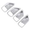 For Suzuki Vitara 2016 2017 2018 4Pcs Silver Chrome Car Interior Door Handle Bowl Decorative Cover Trim