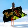 Classic Punk Band The M-Misfits Beach Towel Colorful Bath Towels for Girl Microfiber Quick Dry Custom Sand Free Beach Gym Pool