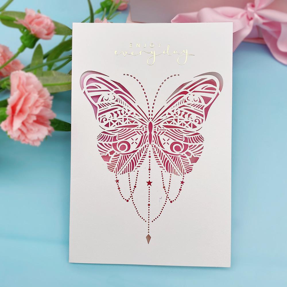 New Mother's Day and Children's Day Teacher's Day Gratitude Card 3D Paper Carving Festival Blessings and Gratitude Handmade Card