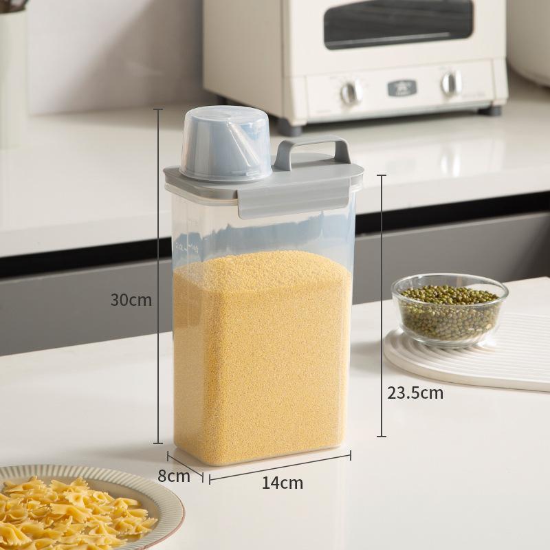 Multigrain & Millet Sealed Storage Box - Insect & Moisture-Proof Rice Bucket for Household Use