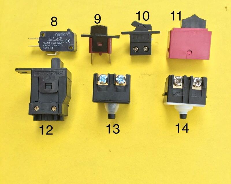 Electric Grinder Switch for Angle Grinders, Sanders, and Polishers
