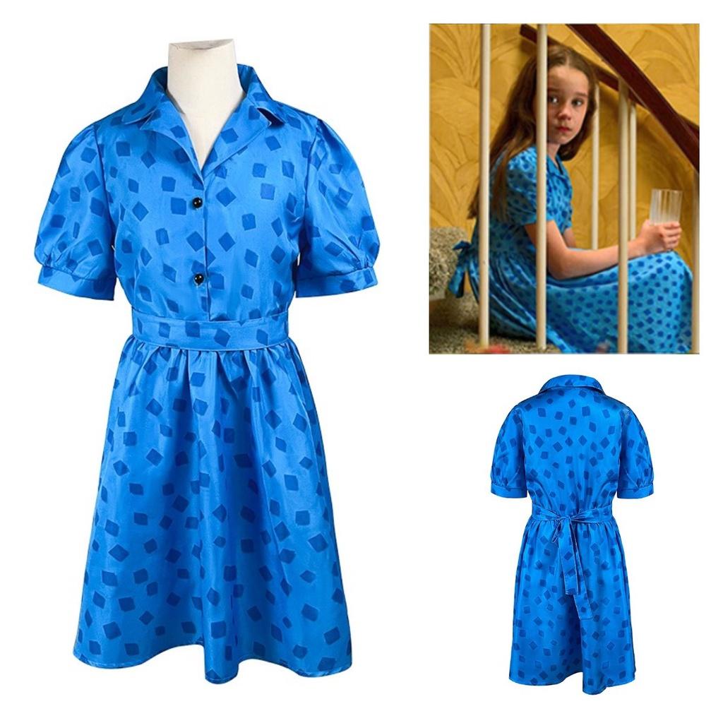 Matilda Cosplay Kostým Šaty Pro Dívky Směs Polyesteru Sladký A Svíží Styl Velikosti Pro Děti I Dospělé