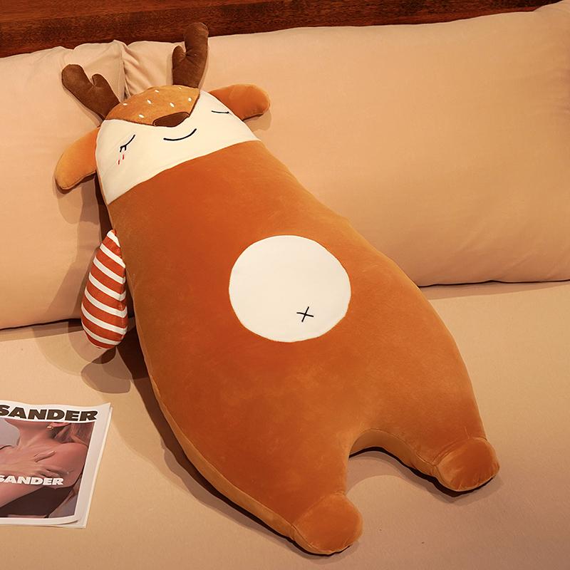 Kawaii Animals Plush Pillow Cuddly Squishy Lion Deer Shark Rabbit Animal Soft Plushie Gift