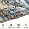 Snow Leopard Animal Print Flannel Blanket, High quality Comfortable for All Seasons, Home Decor, Warmth and Comfort, Perfect for Christmas Gifts125