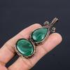 Malachite Pendant, 999 Copper Wire Wrapped Pendant Jewelry. Gift For Women Handmade Pendant Gemstone Jewelry