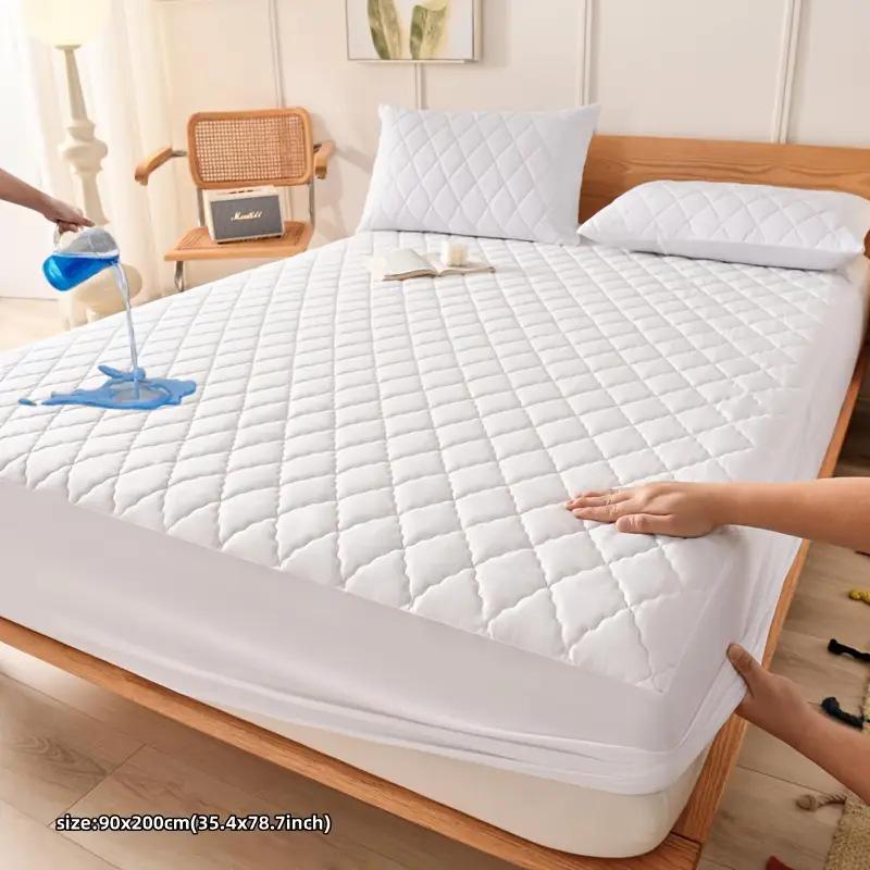 Quilted Waterproof Mattress Protector: Anti-Slip Urine Shield Cover