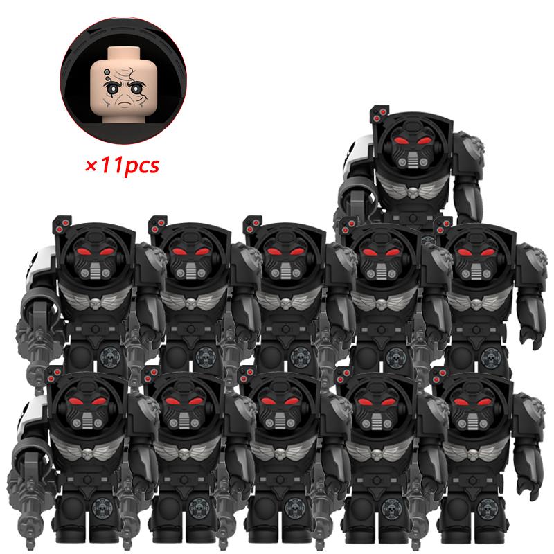 11pcs NEW Knights War Angels Ultramarines Templars War Soldiers Mini Action Figures Model Kids Toys Gift