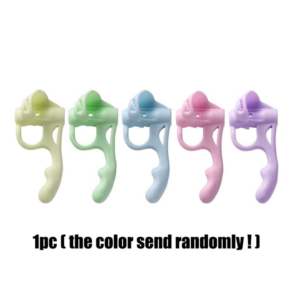 1pc Comfortable Silicone Pencil Holder Soft Pen Writing Aid Tool Pencil Holder  for Kids Handwriting