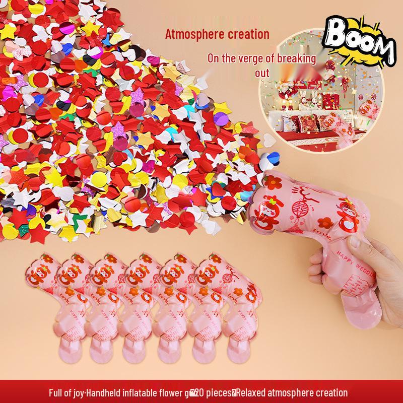 Handheld Wedding Fireworks Confetti Cannons for Engagement & Bridal Photos