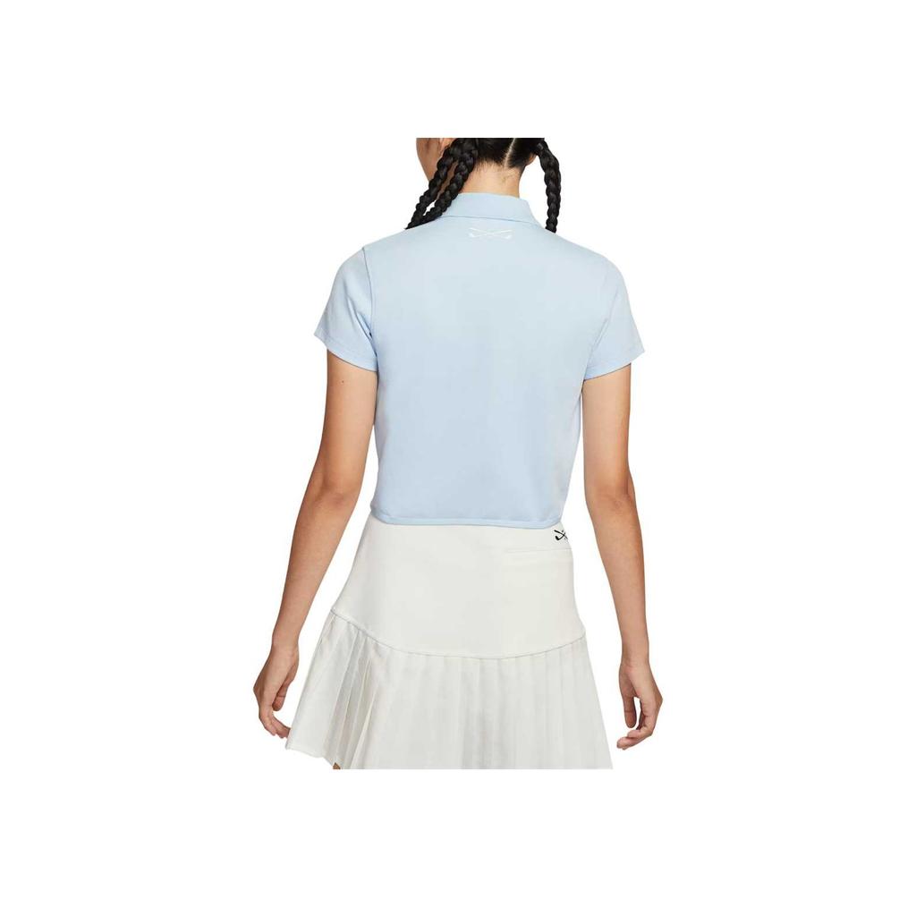 Nike Solid Color Simple Elegant Comfortable Short Sleeve Golf Shirt Women Tops IF8529-441