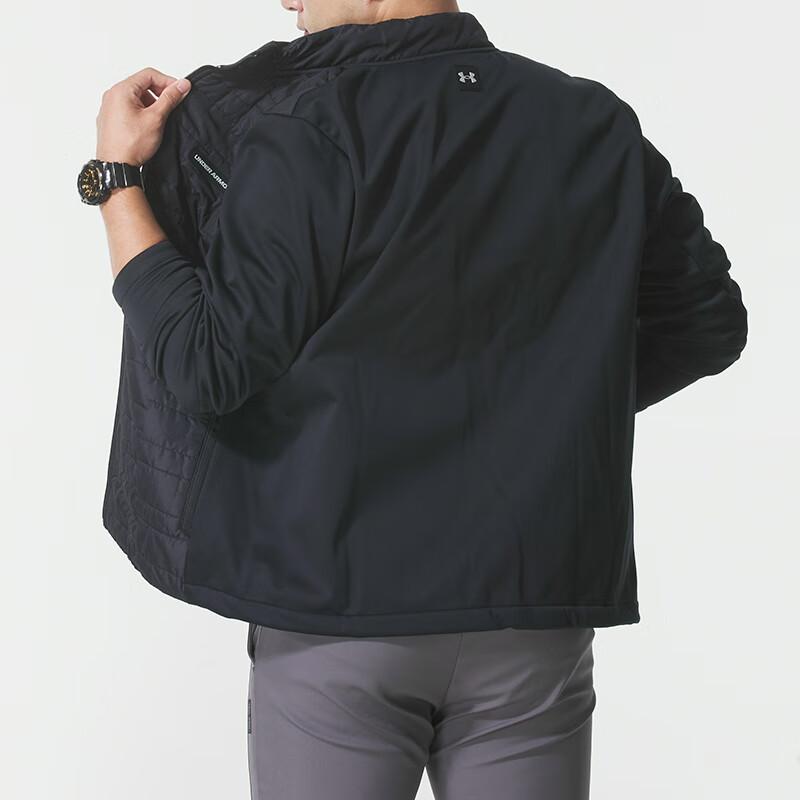 Under Armour Logo Warm Stand Collar Long Sleeve Cotton Jacket Men Jackets 6011061-001