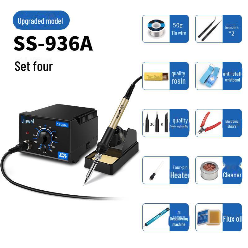Adjustable Temperature Electric Soldering Iron Set for Electronics Repair