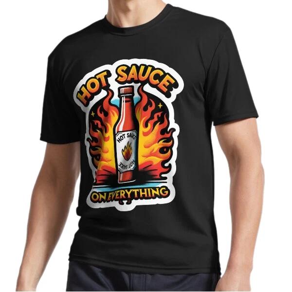 

Новый острый соус ко всему keep it spicy Футболка с логотипом Забавная Размеры от S до 5XL 4XL