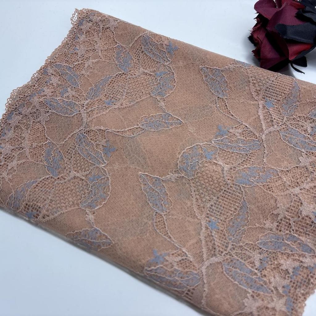 23cm Wide Spandex Lace, Elastic Sewing Lace Fabric for Lingerie, Bra, Underwear, Garment, Crafting