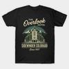 Herren Schwarzes T-Shirt mit Aufdruck Das Overlook Hotel No-Cut Transferpapier Druck Baumwoll-T-Shirt