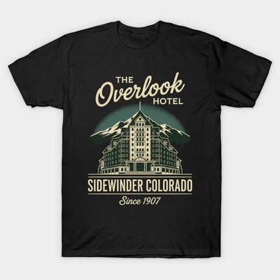 T-shirt da Uomo con Stampa Taglia Asiatica The Overlook Hotel Stampa a Trasferimento Termico Senza Taglio T-shirt in Cotone