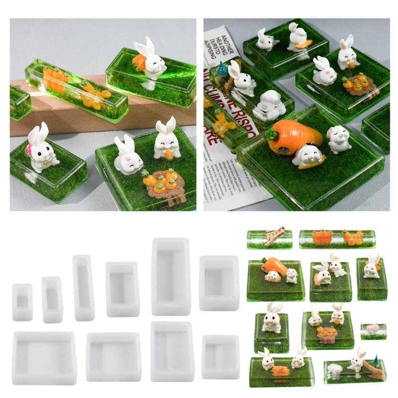 Silicone Resin Molds for Jewelry Soap Dried Flower Ornament Specimen Ornament Making Exploy Casting Molds DIY Handmade