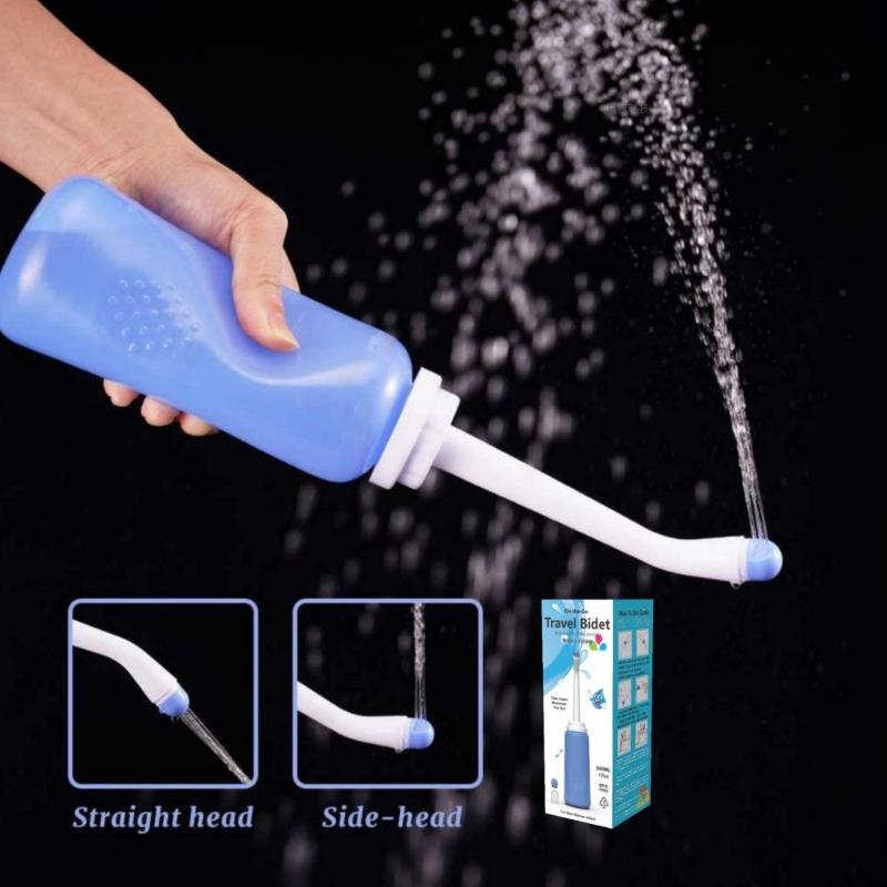 Portable Bidet Sprayer Cleaning Bidet Manual Press Cleaning Hygiene Wash Sprayer