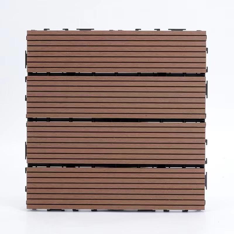 Anti-Corrosion Interlocking Wood-Plastic Outdoor Flooring for Balcony, Terrace, and Courtyard Renovation