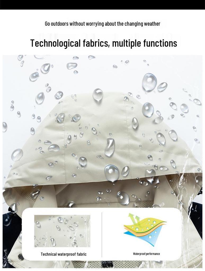 Men's 2024 Windproof Waterproof Outdoor Sports Jacket