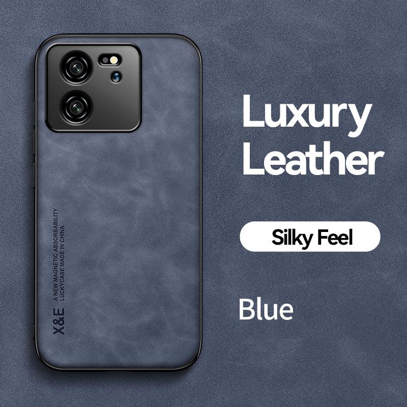 

Розкішний протиударний чохол для Xiaomi 13T Pro 14T Захисна кришка Вбудований магнітний автомобільний тримач Захист Телефону Coque Fundas For Xiaomi 13T Pro синій