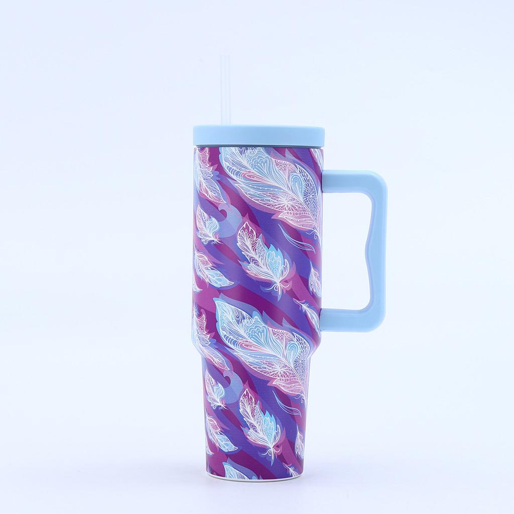 Stainless Steel 40oz Car Mug With Handle And Vacuum Seal For Outdoor And Commute